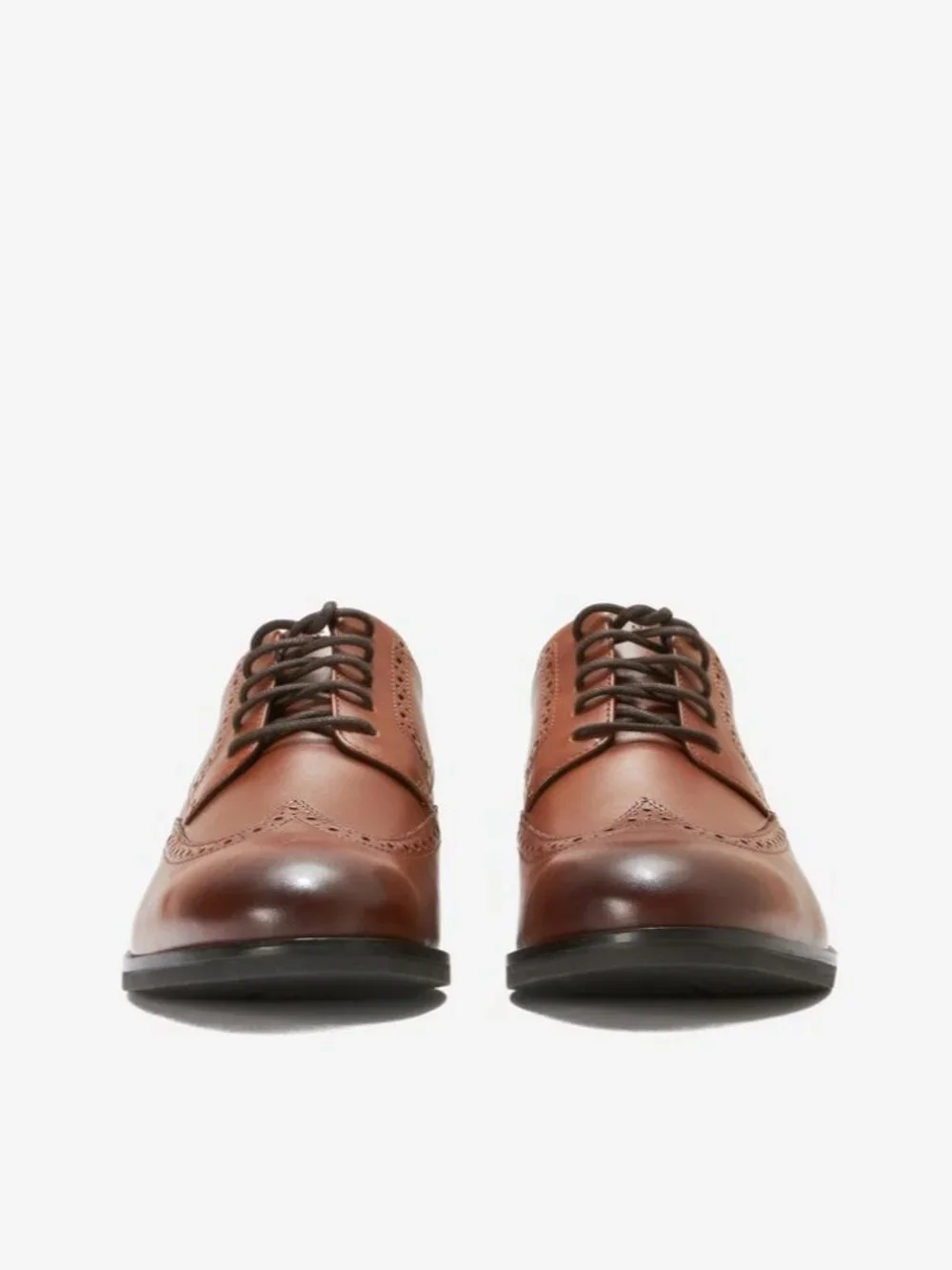 Cole Haan Grand Plus Dress Wing Oxford Shoes Mens 9 British Tan C37330